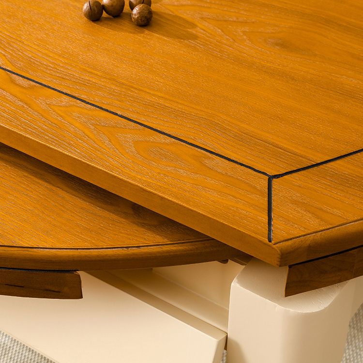 Traditional Solid Wood Dining Room Set with Rectangle Top and White Base Dining Furniture Clearhalo 'Dining Room Sets' 'Dining Tables & Seating' 'dining_room_set' 'furn' 'furn_dining_room_set' 'Furniture' 'furniture_dining_room_set' 'Kitchen & Dining Furniture' 'kitchen&dining_furn' 'kitchen' 1200x1200_c30a1e58-c88f-41fc-ad4c-1c71c2b91e1a