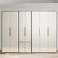 Hinged Wardrobe Armoire Modern Engineered Wood Storage Cabinet