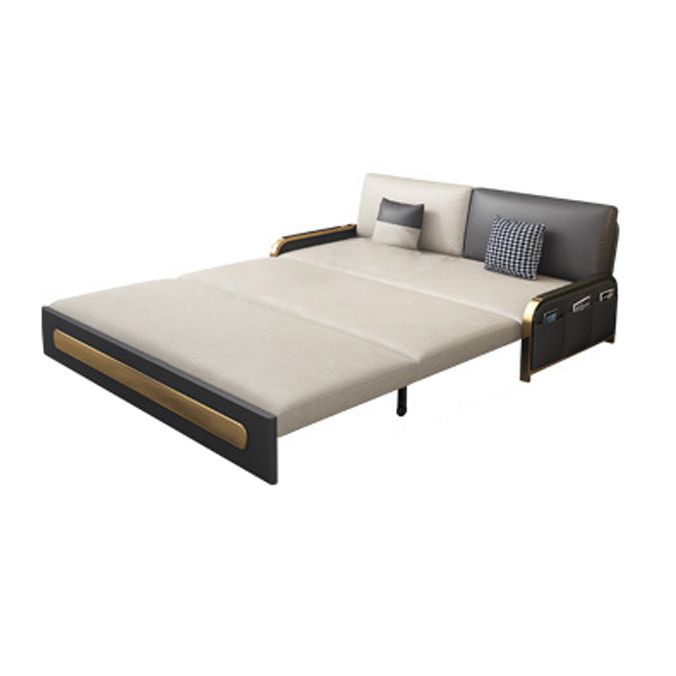 Contemporary 35.43" H Faux Leather Armless Sofa Bed For Living Room Clearhalo 'furn' 'furn_sofas' 'Furniture' 'Living Room Furniture' 'Sofa' 'sofas' 1200x1200_c30d2b2c-ec62-416a-b4cd-0b47c756deee