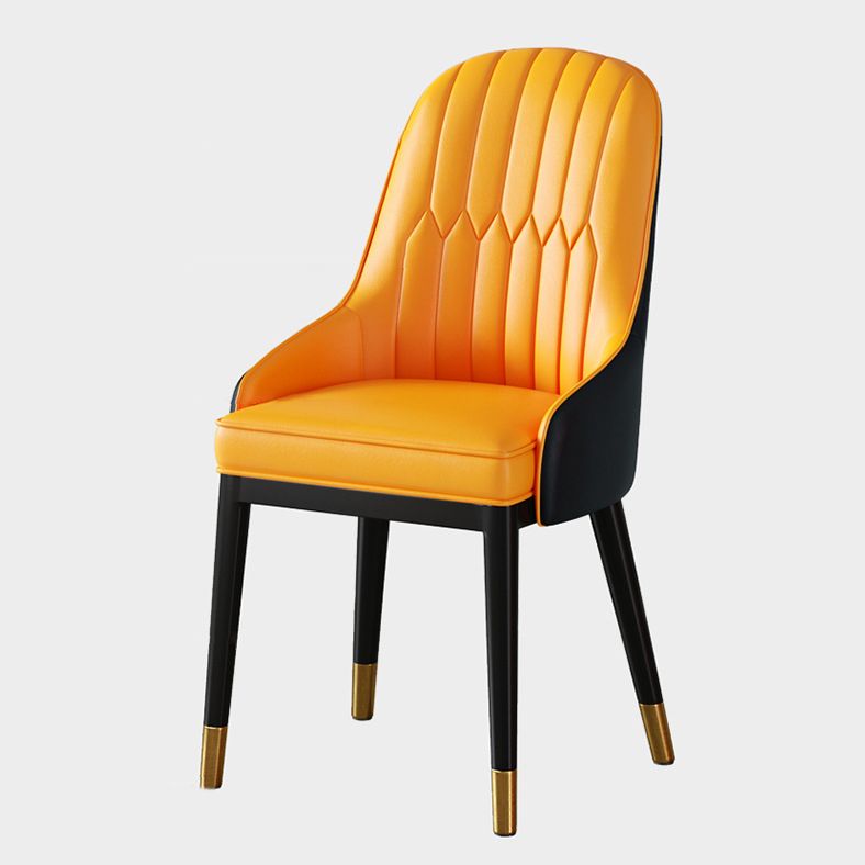 Scandinavian Metal Arm Chair Parsons Chair Dining Room Home Side Chair Clearhalo ' kitchen&dining_furn' 'Dining Chairs' 'Dining Tables & Seating' 'dining_chair' 'furn' 'furn_dining_chair' 'Furniture' 'furniture_dining_chair' 'Kitchen & Dining Furniture' 'kitchen' 1200x1200_c30db838-ef99-48f2-8953-cf46829d807c