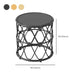 Tavolino da caffè scandinavo con piano rotondo Tavolino da cocktail in rattan