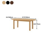 Mesa de comedor ovalada Mesa de comedor de madera maciza con 4 patas para cocina
