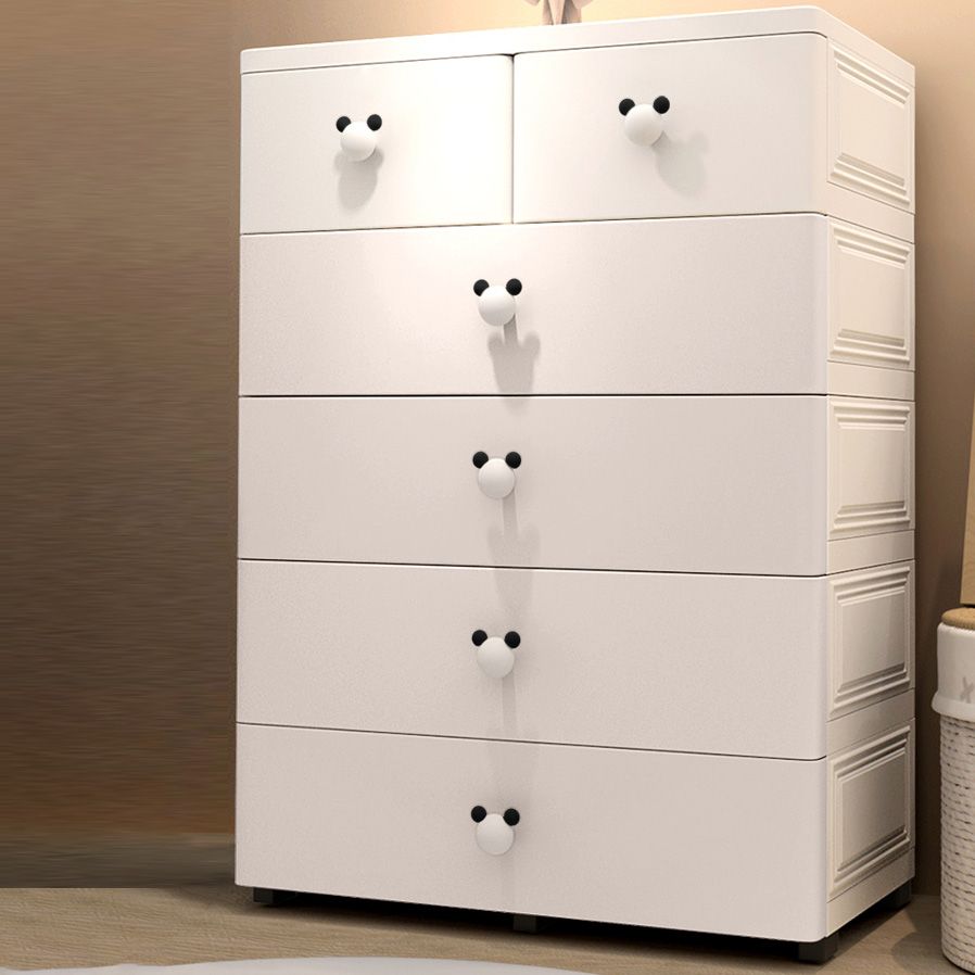 Acabado mate de plástico gabinete de almacenamiento moderno no colgante con cajones