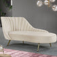 Contemporary Flannel Chaise One Armed Lounge Chair for Living Room Clearhalo 'Chairs & Seating' 'Chaise Lounge' 'chaise_lounge' 'furn' 'furn_chaise_lounge' 'Furniture' 'Living Room Furniture' 1200x1200_c3134b55-c3f1-485d-9cdb-46d974a5722c