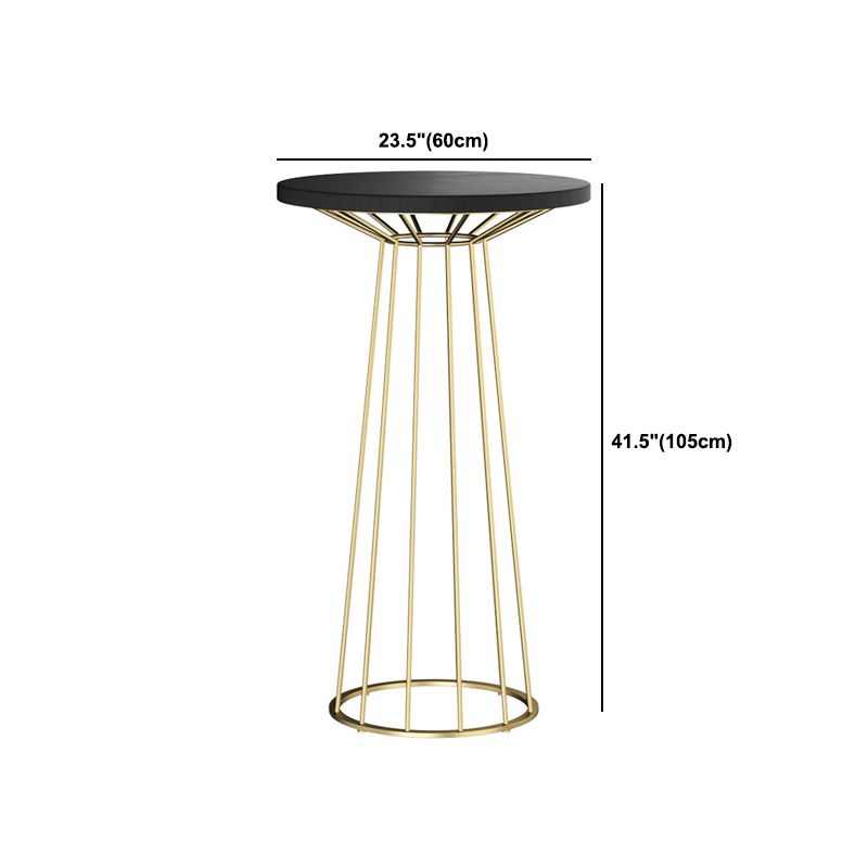 Sgabello da bar rotondo moderno e set da tavolo 1/2/3 pezzi set di pub in metallo e legno