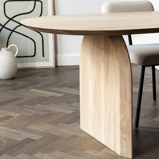 27 "brede eigentijdse schrijfbureau ovaal vast hout natuurlijk kantoor bureau