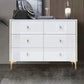 15.6-inch Width Glam Storage Chest Stone Storage Chest Dresser