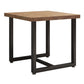 Industrial Solid Wood Dinner Room Kitchen Table Brown Square Table with Black Frame for Dinning Room Clearhalo ' dining_table' 'Dining Tables & Seating' 'Dining Tables' 'furn' 'furn_dining_table' 'Furniture' 'furniture_dining_table' 'Kitchen & Dining Furniture' 'kitchen&dining_furn' 'kitchen' 'kitchen_dining_table' 1200x1200_c317a9db-6c67-4fc5-962b-1f48cac91c58