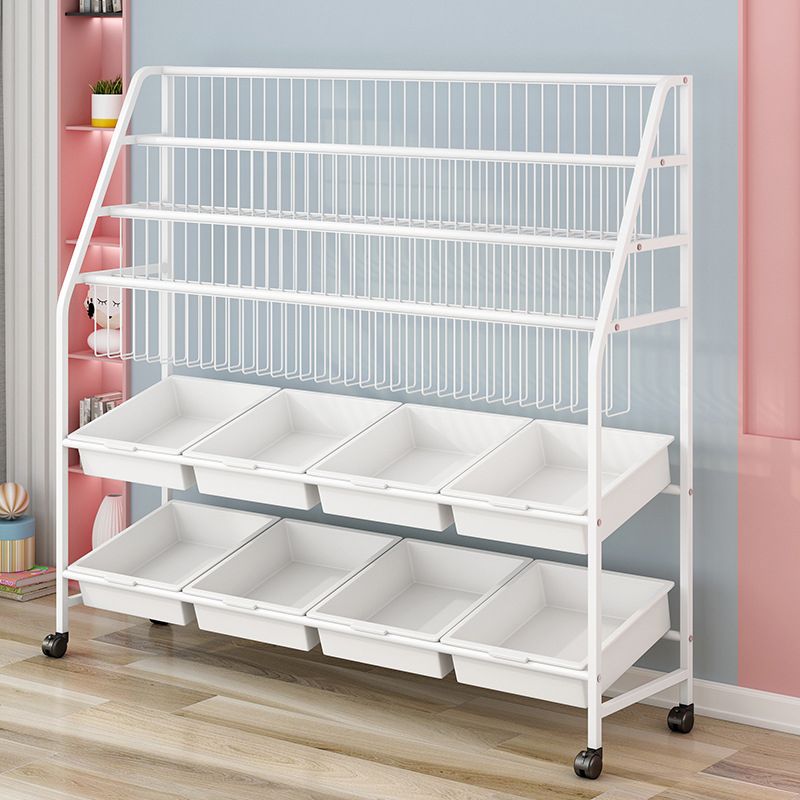 Metall- und Plastik -Bücherregal Skandinavisches Bücherregal für Home Office