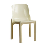 Eigentijdse stijl plastic 4 benen eetkamerstoel voor thuis