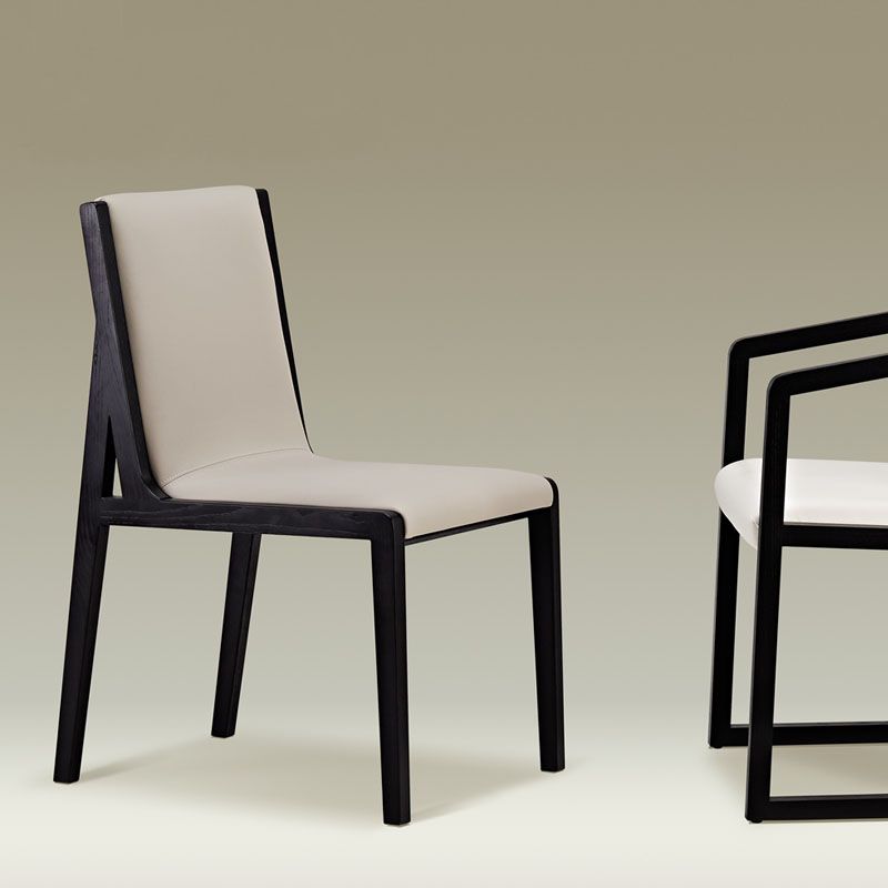 Modern Wood Glam Dining Chair Side Open Back Chair for Kitchen Clearhalo 'Dining Chairs' 'Dining Tables & Seating' 'dining_chair' 'furn' 'furn_dining_chair' 'Furniture' 'Kitchen & Dining Furniture' 1200x1200_c31a739f-7b7f-4171-a944-e44329ca7a24