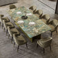 Rectangle Traditional Luxury Dining Table Green Sintered Stone Table with Trestle Base Clearhalo ' dining_table' 'Dining Tables & Seating' 'Dining Tables' 'furn' 'furn_dining_table' 'Furniture' 'furniture_dining_table' 'Kitchen & Dining Furniture' 'kitchen&dining_furn' 'kitchen' 'kitchen_dining_table' 1200x1200_c31afd6d-c847-490b-bed5-375f41c8cc0b