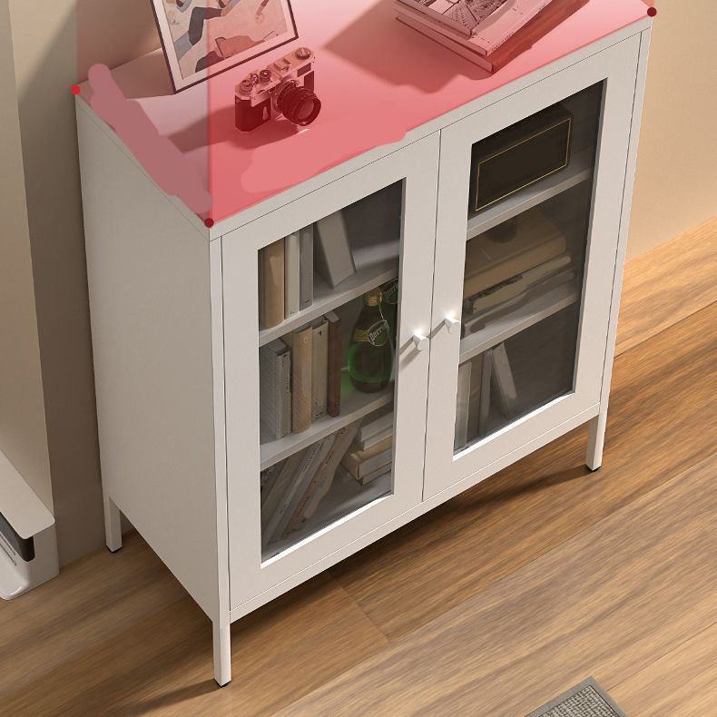 Scandinavian Steel Vertical Standard Bookcase with Clear Toughened Glass Door Clearhalo 'Bookcases' 'furn' 'furn_bookcases' 'Furniture' 'furniture_bookcases' 'kitchen' 'kitchen_bookcases' 'Living Room Furniture' 'Office Furniture' 1200x1200_c31b3c3e-956c-4547-95a4-73e92fa5b238