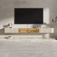 Glam Stone TV Console Floating TV Media Stand with Doors for Living Room Clearhalo 'furn' 'furn_tv_stands_entertainment_centers' 'Furniture' 'Living Room Furniture' 'TV Stands & Entertainment Centers' 'TV Stands & Media Storage Furniture' 'tv_stands_entertainment_centers' 1200x1200_c31c9692-4a14-41f0-8248-3c7615d8d1b8