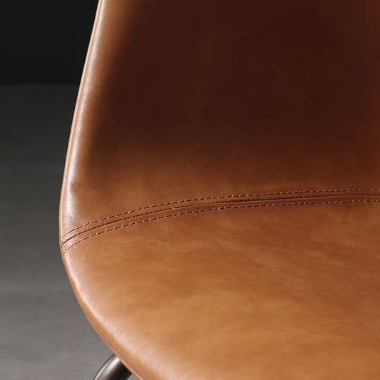 Contemporary Style Leather Dining Chairs Solid Back Armless Dining Chairs Clearhalo ' kitchen&dining_furn' 'Dining Chairs' 'Dining Tables & Seating' 'dining_chair' 'furn' 'furn_dining_chair' 'Furniture' 'furniture_dining_chair' 'Kitchen & Dining Furniture' 'kitchen' 1200x1200_c3233f49-fabf-4d8f-8c0c-76d50d25e709