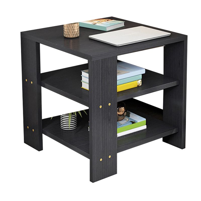 Square Wood 4 Legs End Table Shelf Included Sofa Accent Side Table Clearhalo 'Coffee & Accent Tables' 'End & Side Tables' 'end_side_tables' 'furn' 'furn_end_side_tables' 'Furniture' 'Living Room Furniture' 1200x1200_c324c3c5-f1c2-4cfe-91bb-66d62519a407