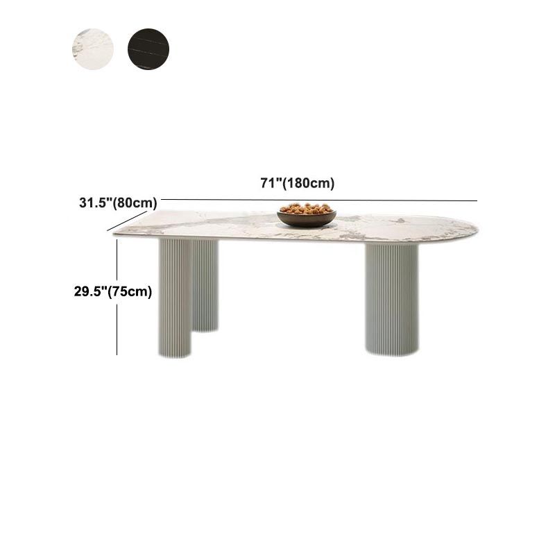 Stone Top Dining Table Traditional Luxury Dining Table with 3 Legs Clearhalo 'Dining Tables & Seating' 'Dining Tables' 'dining_table' 'furn' 'furn_dining_table' 'Furniture' 'furniture_dining_table' 'Kitchen & Dining Furniture' 'kitchen' 'kitchen_dining_table' 1200x1200_c325a3d2-cdc1-4e19-821a-41b1ea435283
