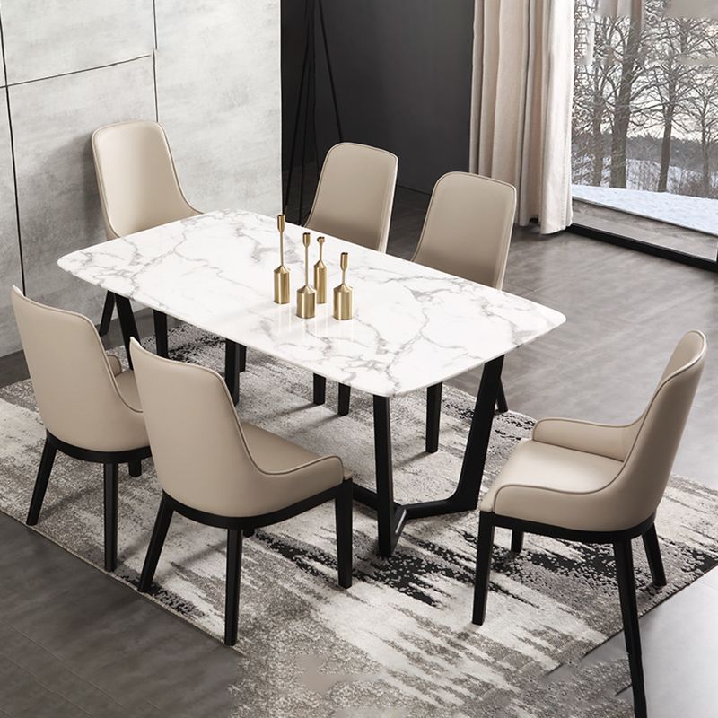 Moderne stijl faux lederen stoelen arm zijstoelen met houten benen voor thuisgebruik