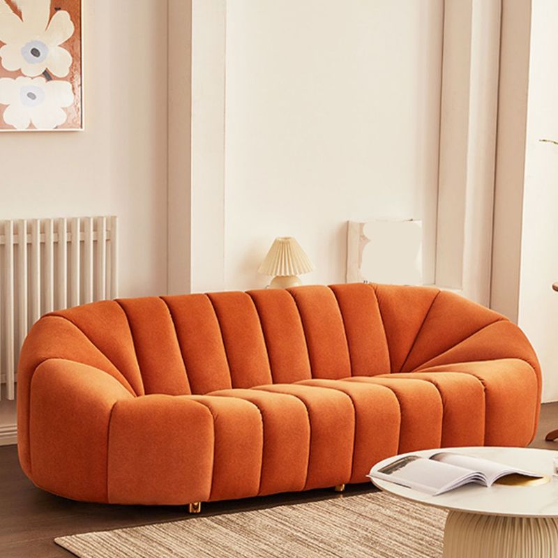 Sofá de la galleta escandinava Sofá de 3 plazas de brazo inclinado - 82.7 "de ancho