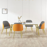 1/4/5/7 Pcs Metal Scandinavian Dining Room Set with Rectangle Table Dinette Set Clearhalo 'Dining Room Sets' 'Dining Tables & Seating' 'dining_room_set' 'Furniture' 'furniture_dining_room_set' 'Kitchen & Dining Furniture' 'kitchen&dining_furn' 'kitchen' 1200x1200_c3284ad1-855e-45a3-8c5a-781b81fd5b42