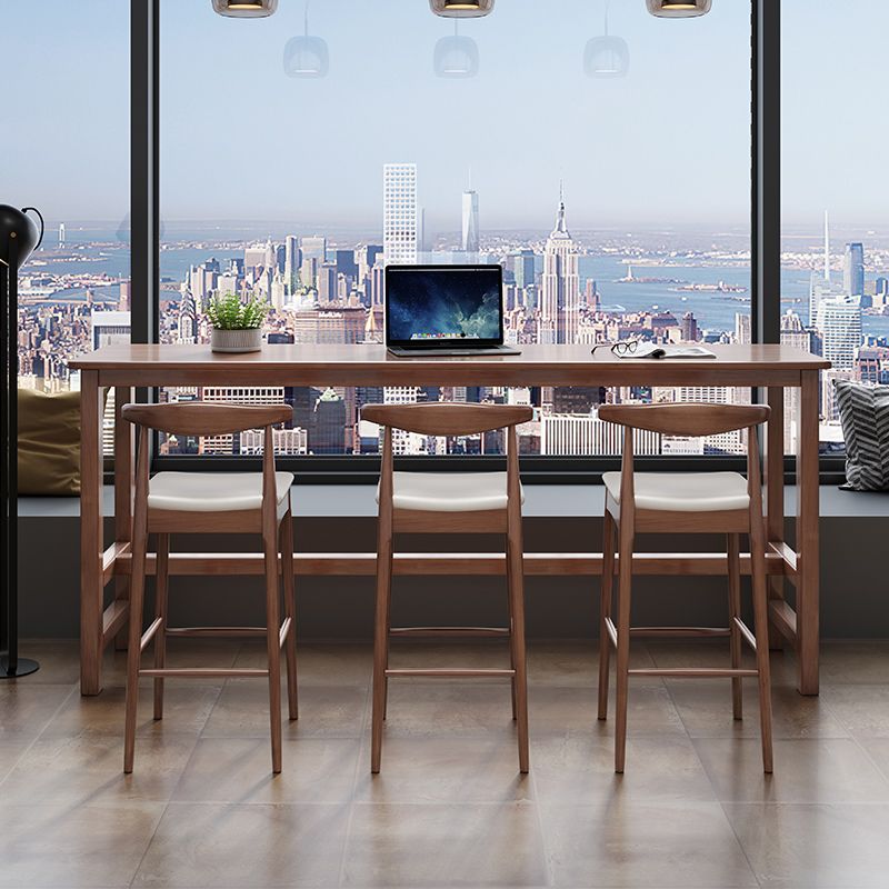 Contemporary Bar Dining Table Living Room Rectangle Wood Counter Table Clearhalo 'Bar Furniture' 'Bar Tables' 'bar_tables' 'furn' 'furn_bar_tables' 'Furniture' 'Kitchen & Dining Furniture' 1200x1200_c3291bad-32ba-413c-beb7-5e19af8eef5a