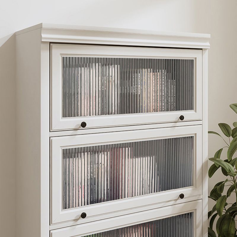 Modern gesloten achterste standaard boekenplank houten boekenkast in wit voor studieruimte