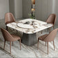 Modern Style Sintered Stone Dining Table Set 1/3/4/5 Pieces Dining Set