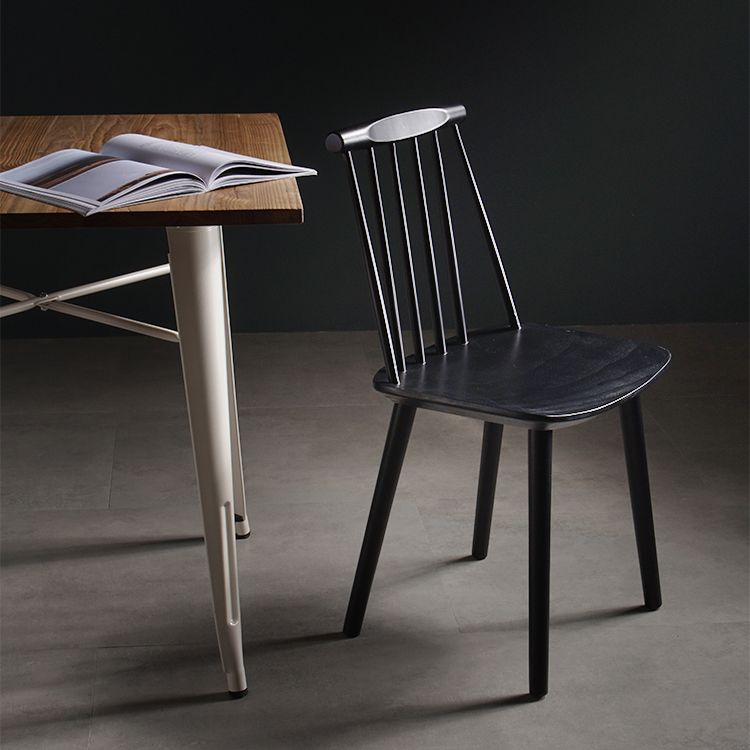 Contemporary Style Wooden Dining Room Chair Slat Back Side Chair for Kitchen Clearhalo ' kitchen&dining_furn' 'Dining Chairs' 'Dining Tables & Seating' 'dining_chair' 'furn' 'furn_dining_chair' 'Furniture' 'furniture_dining_chair' 'Kitchen & Dining Furniture' 'kitchen' 1200x1200_c329ea9a-e8c7-40ed-b663-8583825f036d