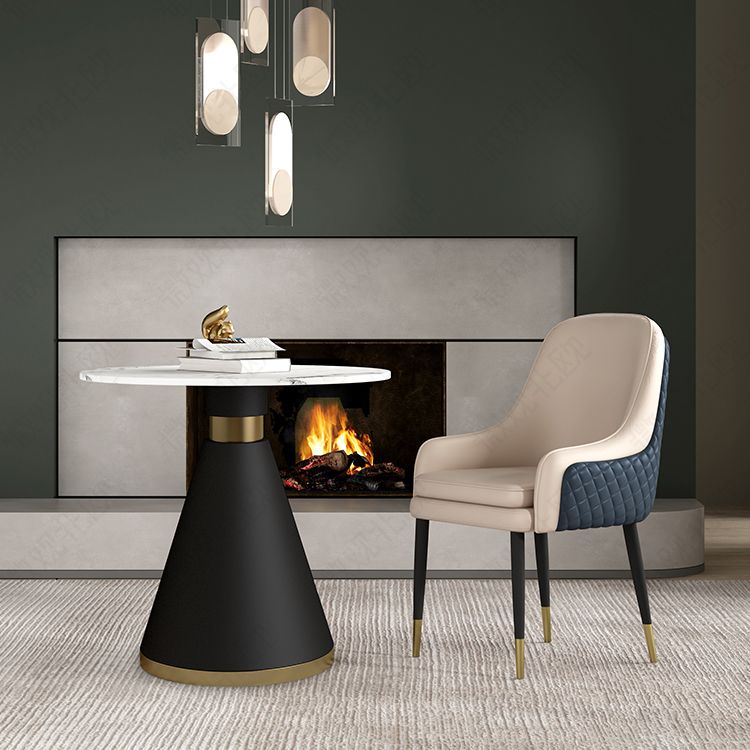 1/2/5 Pcs Metal Modern Dining Room Set with Round Table Dinette Set Clearhalo 'Dining Room Sets' 'Dining Tables & Seating' 'dining_room_set' 'furn' 'furn_dining_room_set' 'Furniture' 'furniture_dining_room_set' 'Kitchen & Dining Furniture' 'kitchen&dining_furn' 'kitchen' 1200x1200_c32a18f0-d307-44ec-acae-4fee745a1129