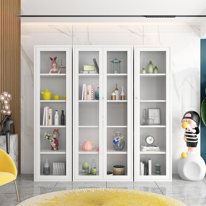 Libreria in metallo contemporaneo con porte, libreria per qualsiasi stanza