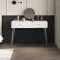 15.75" Wide Make-up Vanity White Makeup Vanity Desk Table with 2 Drawers