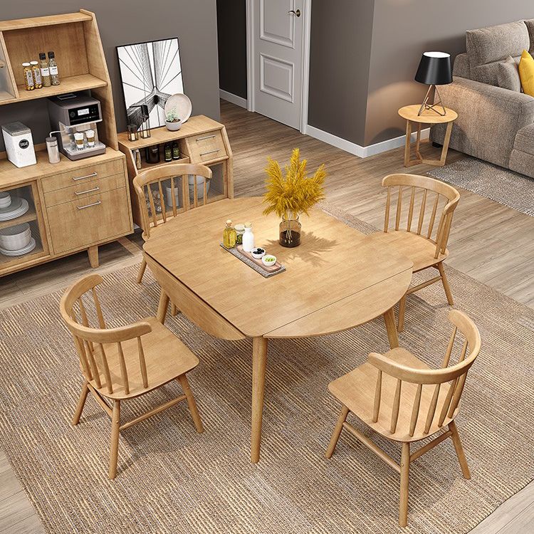 Industrial Solid Wood Dining Table Extendable Trestle Dining Table with 4 Legs Clearhalo 'Dining Tables & Seating' 'Dining Tables' 'dining_table' 'furn' 'furn_dining_table' 'Furniture' 'furniture_dining_table' 'Kitchen & Dining Furniture' 1200x1200_c32db756-1d46-417f-ad49-aeae37e4af1e