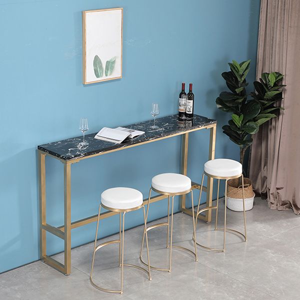 Glam Pub Table Solid Wood Bar Height Rectangle Bar Table for Breakroom Clearhalo 'Bar Furniture' 'Bar Tables' 'bar_tables' 'furn' 'furn_bar_tables' 'Furniture' 'Kitchen & Dining Furniture' 1200x1200_c32de2a9-b74e-44f8-8a8d-201a6d17770b