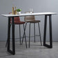 Rectangle Bar Table Sintered Stone Dining Table with Metal Base for Kitchen Clearhalo 'Bar Furniture' 'Bar Tables' 'bar_tables' 'furn' 'furn_bar_tables' 'Furniture' 'Kitchen & Dining Furniture' 1200x1200_c32f22a3-0677-43de-8e3a-5ffc42c66105