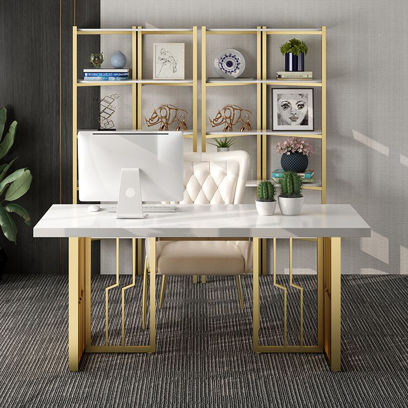 Metal Traditional Luxury Rectangle Indoor Table Sintered Stone Table for Kitchen and Dining Room Clearhalo ' dining_table' 'Dining Tables & Seating' 'Dining Tables' 'furn' 'furn_dining_table' 'Furniture' 'furniture_dining_table' 'Kitchen & Dining Furniture' 'kitchen&dining_furn' 'kitchen' 'kitchen_dining_table' 1200x1200_c32f2631-d216-4551-b214-522a2869bbee