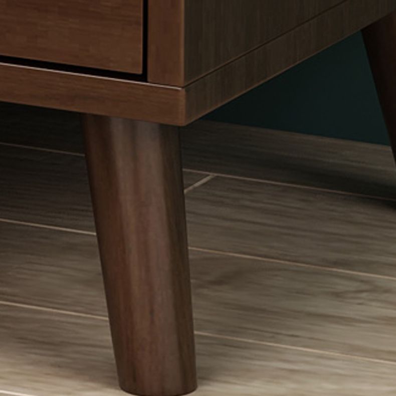 Zeitgenössische massive Holz Nachttischschubladen Betsttisch Beine enthalten