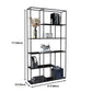 Estantería de metal moderna Etagere Open Shelf Bookcase in Burnish