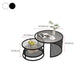 Tropical Coffee Table Glass Top Round Frame Coffee Cocktail Table Clearhalo 'Coffee & Accent Tables' 'Coffee Tables' 'coffee_tables' 'furn' 'furn_coffee_tables' 'Furniture' 'Living Room Furniture' 1200x1200_c3343ad7-7c34-424d-b74d-e95e952a29e8