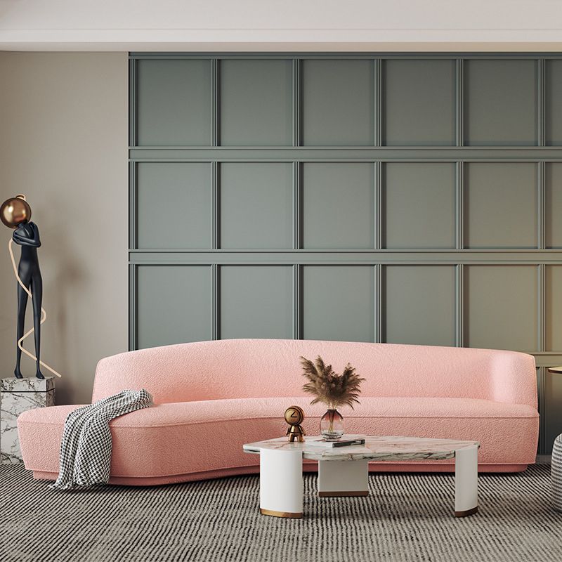 30" Wide Contemporary Sectional Sofa Fabric Curved Corner Sectional Clearhalo 'furn' 'furn_sectionals' 'Furniture' 'Living Room Furniture' 'Sectionals' 1200x1200_c3344f68-72c3-4446-a024-4e2c743bda51