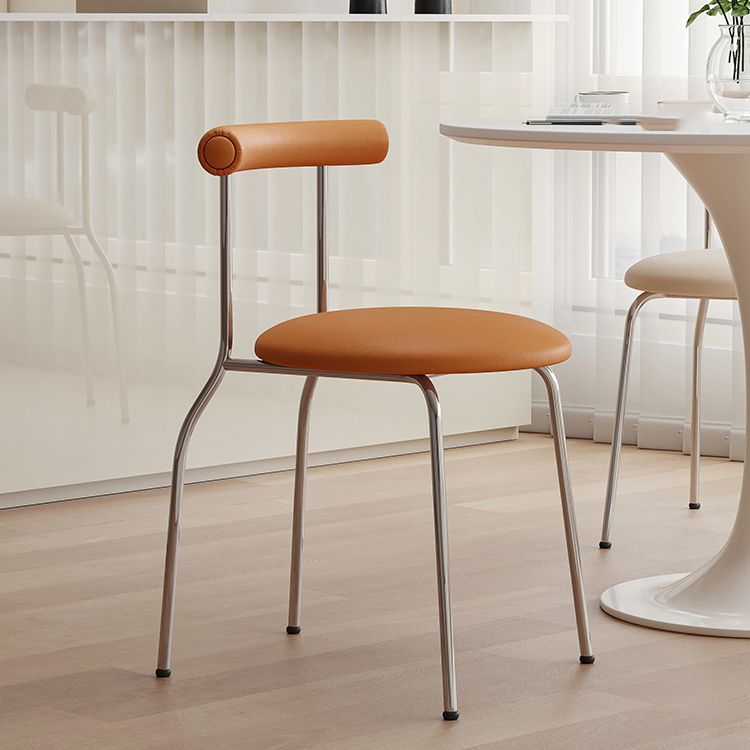 Modern Leather Side Chair Open Back Indoor Dining Chair for Home Clearhalo 'Dining Chairs' 'Dining Tables & Seating' 'dining_chair' 'furn' 'furn_dining_chair' 'Furniture' 'Kitchen & Dining Furniture' 1200x1200_c336aa7e-34c6-42be-8bbe-f284ed027aaf
