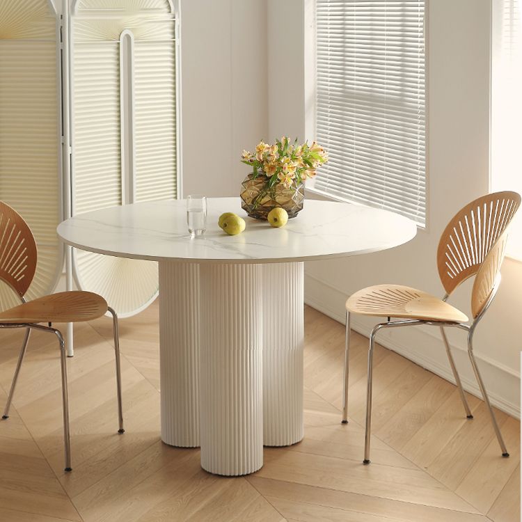 Round Dining Site Table Simple Style Solid Wood Table,35.4"L x 35.4"W x 29.5"H Clearhalo ' dining_table' 'Dining Tables & Seating' 'Dining Tables' 'furn' 'furn_dining_table' 'Furniture' 'furniture_dining_table' 'Kitchen & Dining Furniture' 'kitchen&dining_furn' 'kitchen' 'kitchen_dining_table' 1200x1200_c338f8b4-7cc9-4aaa-abe7-b1a4215eeb27
