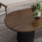 Oval Dark Wood Color Dining Table Pine Solid Wood Table Modern with Double Pedestal Clearhalo ' dining_table' 'Dining Tables & Seating' 'Dining Tables' 'furn' 'furn_dining_table' 'Furniture' 'furniture_dining_table' 'Kitchen & Dining Furniture' 'kitchen&dining_furn' 'kitchen' 'kitchen_dining_table' 1200x1200_c33954d4-7772-4eb9-a6f6-3caf8de9441c