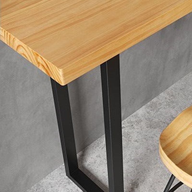 1/4/7 Pieces Modern Rectangular Pub Table Set Wooden Counter Table with High Stools Clearhalo 'Bar Furniture' 'furn' 'furn_home_bar_bar_sets' 'Furniture' 'Home Bars & Bar Sets' 'home_bar_bar_sets' 'Kitchen & Dining Furniture' 1200x1200_c33ca338-63de-4f07-8803-6bd2fc5d8ea4