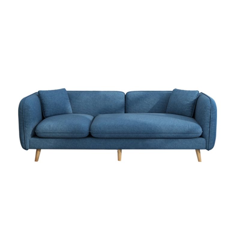 Modern Linen Tuxedo Arm Standard Sofa with Bolster Pillows for Living Room Clearhalo 'furn' 'furn_sofas' 'Furniture' 'furniture_sofas' 'kitchen' 'kitchen_sofas' 'Living Room Furniture' 'Sofa' 'sofas' 1200x1200_c33e0ea0-d8b6-4a35-97b5-33d54ce3ddf7
