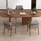 Modern Oval Office Desk Solid Wood Writing Desk for Home Office Clearhalo 'furn' 'furn_office_desk' 'Furniture' 'Office Desks' 'Office Furniture' 'office_desk' 1200x1200_c33e80f0-ab7f-4d63-bdbc-b25f8f159f8d