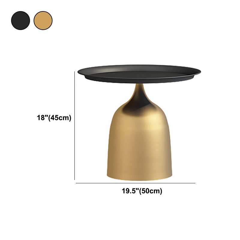 Round Pedestal Base Design Metal Table Medieval Modern Style Side Table Clearhalo 'Coffee & Accent Tables' 'End & Side Tables' 'end_side_tables' 'furn' 'furn_end_side_tables' 'Furniture' 'Living Room Furniture' 1200x1200_c33f3c66-7d58-44dd-89b9-9c35a94716fe