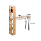 Pine Wood Bar Dining Table Modern Rectangle Bar Table with Double Pedestal for Living Room Clearhalo 'Bar Furniture' 'Bar Tables' 'bar_tables' 'furn' 'furn_bar_tables' 'Furniture' 'furniture_bar_tables' 'Kitchen & Dining Furniture' 1200x1200_c33fede1-debe-4fc4-9cae-92b91ab5154b