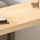 Modern Wood Hall Table with Rectangle Table Top Double Pedestal Table- 41.3" H Clearhalo 'Bar Furniture' 'Bar Tables' 'bar_tables' 'furn' 'furn_bar_tables' 'Furniture' 'furniture_bar_tables' 'Kitchen & Dining Furniture' 1200x1200_c34055f5-56fe-4347-b6d5-c48e912d349e
