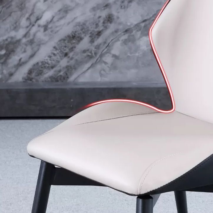 Industrial Dining Chair Wingback Parsons Chair with Black Metal Legs for Home Use Clearhalo ' kitchen&dining_furn' 'Dining Chairs' 'Dining Tables & Seating' 'dining_chair' 'Furniture' 'furniture_dining_chair' 'Kitchen & Dining Furniture' 'kitchen' 1200x1200_c341d398-877f-4db7-b0de-9890b51f5773