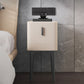 Mesa de acento de piedra contemporánea Nightsand de 19.68 "Alto 1 cajón de la cama de la cama de cajones